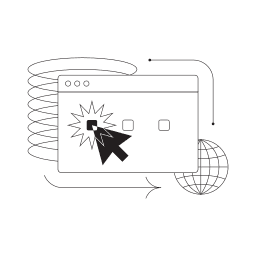 Pay-per-click advertising illustration